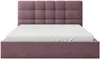 Vente-unique - ELIAVA Bett Stoff Rot - B 213 cm x H 106 cm x L 170 cm Bild 3