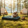 Avenli Luftmatratze Camping CloudCoil grün mit eingebauter Fußpumpe 203x152x22cm Bild 2