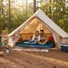 Avenli Luftmatratze Camping CloudCoil grün mit eingebauter Fußpumpe 203x152x22cm Bild 3