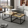 Lookway Couchtisch Yoshi 2in1 mit Tischplatte in natürlicher Holzfarbe (2er-Set), Breite: 70 cm und 60 cm Bild 3