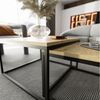 Lookway Couchtisch Yoshi 2in1 mit Tischplatte in natürlicher Holzfarbe (2er-Set), Breite: 70 cm und 60 cm Bild 4