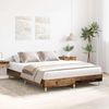 vidaXL Bettgestell ohne Matratze Altholz-Optik 140x200cm Holzwerkstoff 3328724 Bild 3