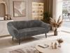 Sofa, Wohnzimmersofa PIRS 3, Skandinavisches Sofa 3-Sitzer, Sofa mit Wellenfederung, schwarze Füße, Breite 180 cm Hoher Sitzkomfort - Grau Cord Bild 4