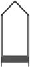 vidaXL Brennholzregal Schwarz 40x25x90 cm Kaltgewalzter Stahl 864295 Bild 5