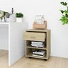 vidaXL Rollschrank Sonoma-Eiche 46x36x59 cm Holzwerkstoff 808470 Bild 3