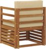 vidaXL Outdoor-Sofa Massives Akazienholz und Polyester Natur 3436338 Bild 5