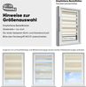 Sekey Zebra Doppelrollo Zweifarbig Klemmfix ohne Bohren Sichtschutz Beige & Braun 55x130cm Bild 4