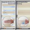 Sekey Zebra Doppelrollo Zweifarbig Klemmfix ohne Bohren Sichtschutz Beige & Braun 55x130cm Bild 3