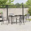 vidaXL Garten Essgruppe 5 pcs Anthrazit Pulverbeschichteter Stahl 3379284 Bild 4