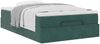 vidaXL Ottoman-Bett mit Matratze Dunkelgrün 120x190 cm Samt 3311174 Bild 5