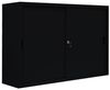 Großer Schiebetürenschrank Schiebetüren Büro Aktenschrank Sideboard aus Stahl Schwarz 1090 x 1600 x 450 mm (Höhe x Breite x Tiefe) 550159 Bild 4