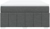 vidaXL Boxspringbett mit Matratze Dunkelgrau 140x190 cm Stoff 3285471 Bild 4