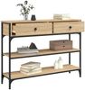 vidaXL Konsolentisch Sonoma-Eiche 100x25x75 cm Holzwerkstoff 834181 Bild 4