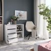 Kommode Sherry Weiß/Weiß Hochglanz 80.2 x 76 cm 2 Teile Vicco Bild 5