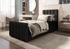 B&B Home 'Adelle V' Boxspringbett mit Bettkasten, Samt, Schwarz, 80x200 cm Bild 2