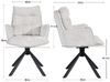 Duhome Esszimmerstuhl (8610A), 360° drehbar, Automatische Rückstellfunktion, Chenille-Stoff Bild 2
