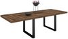 Esstisch Elgin 3 175-275x80x100 Metall+Holzwerkstoff Schwarz/Zinneiche Bild 2