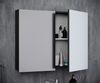 VCM Badmöbel Spiegelschrank Badinos 914461 Schwarz H. 60 x B. 80 x T. 12 cm Bild 5