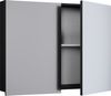 VCM Badmöbel Spiegelschrank Badinos 914461 Schwarz H. 60 x B. 80 x T. 12 cm Bild 4