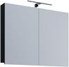 VCM Badmöbel Spiegelschrank Badinos 914461 Schwarz H. 60 x B. 80 x T. 12 cm Bild 3