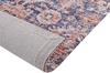 Teppich Baumwolle rot blau 80 x 300 cm orientalisches Muster Kurzflor KURIN Bild 5