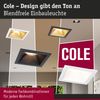 LED Einbauleuchte 3-Step-Dim Cole Coin 1er-Set IP44 eckig 88x88mm Coin 6W 470lm 230V dimmbar 2700K Weiß, Gold matt Bild 2