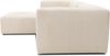 DOMO. collection Ecksofa 800011, kleine Modul-Couch in L-Form, individuell kombinierbar, Cord Sofa, Polsterecke, Eckcouch, Polstergarnitur 216 x 193 x 69 (BxTxH), creme Bild 4
