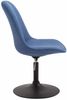 CLP 4er Set Esszimmerstühle Maverick Stoff drehbar und stufenlos verstellbar,blau schwarz Bild 4
