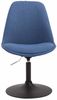 CLP 4er Set Esszimmerstühle Maverick Stoff drehbar und stufenlos verstellbar,blau schwarz Bild 3