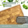 Premium Schneidebrett - Stirnholz, Eiche - 40 x 30 x 4cm Bild 1