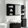 vidaXL Badezimmer-Wandschrank mit Regal Schwarze Eiche 40 x 10 x 50 cm 889344 Bild 4