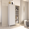 Selsey 'Velveto' Vitrine zweitürig mit Glasfront, 90 cm, Weiß Bild 3
