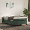 vidaXL Boxspringbett mit Matratze Dunkelgrün 120x190 cm Samt 3269706 Bild 3