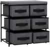 vidaXL Schrank mit 6 Schubladen 55×29×55 cm Grau Stahl 288322 Bild 4