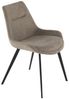 Signature Set mit 6 Stühlen aus taupefarbenem Stoff L62 cm - COLOMBE - Beige Bild 4