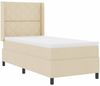 vidaXL Boxspringbett mit Kissen mit Kopfteil Creme 200 x 100 cm Stoff 3341698 Bild 4