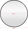 Wandspiegel Ordona schwarz, matt rund Ø 40 cm [en. casa] Bild 3
