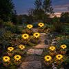 Vier LED Solarleuchten in Form einer Blume Bild 4
