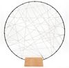 KONSTSMIDE No. 1782-787 LED Metallsilhouetten Ring mit Holz-Fuß bernsteinfarben 60cm Bild 3