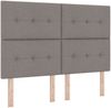 vidaXL Boxspringbett mit Matratze Taupe 140 x 190 cm Stoff 3339389 Bild 4