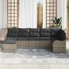 vidaXL Gartensofa-set Grau Poly-Rattan 3345789 Bild 3