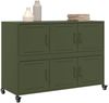 vidaXL Sideboard Olivgrün 100,5x39x72 cm Stahl 846744 Bild 4
