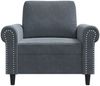 vidaXL Sessel Dunkelgrau 60 cm Samt 359510 Bild 4