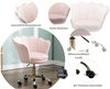 WAHSON OFFICE CHAIRS Loungesessel Bürostuhl Kunstfell Drehstuhl mit Rollen Bild 4