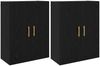 vidaXL Wandschrank 2 pcs Schwarz Eichen-Optik 69,5 x 34 x 90 cm 3394514 Bild 2