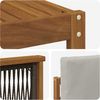 vidaXL Outdoor-Sofagarnitur mit Kissen 5 pcs Natürlich und Hellgrau 3383992 Bild 5