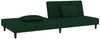 vidaXL Schlafsofa 2-Sitzer mit 2 Kissen Dunkelgrün Samt 375912 Bild 4