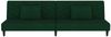 vidaXL Schlafsofa 2-Sitzer mit 2 Kissen Dunkelgrün Samt 375912 Bild 5