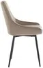 Vente-unique - MASURIE Stuhl SamtStoff Schokoladenbraun - B 56 cm x H 85,5 cm x L 49 cm Bild 5