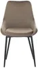 Vente-unique - MASURIE Stuhl SamtStoff Schokoladenbraun - B 56 cm x H 85,5 cm x L 49 cm Bild 3